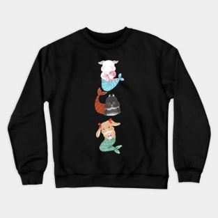 Mermaid Bunny BSC Horizontal Line | Bailey Sean Claude x Bunniesmee Crewneck Sweatshirt